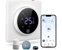 Slimme Thermostaat voor Elektrische Vloerverwarming - Programmeerbaar en Wifi Bediening