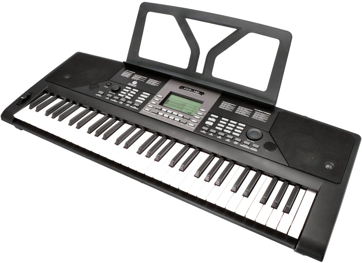 Keyboard 61 toetsen - Met gratis lessen - Fazley FKB-180 - Zwart — afbeelding 1