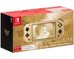 Nintendo Switch Lite - Hyrule Edition - Hylian Crest - 12 maanden Nintendo Switch Online + Uitbreidingspakket