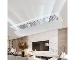 Airco Deflector - Koude Lucht Sturing - Comfortabel Binnenklimaat - Intrekbaar Ontwerp - 90x27cm of 60x20cm - Wit