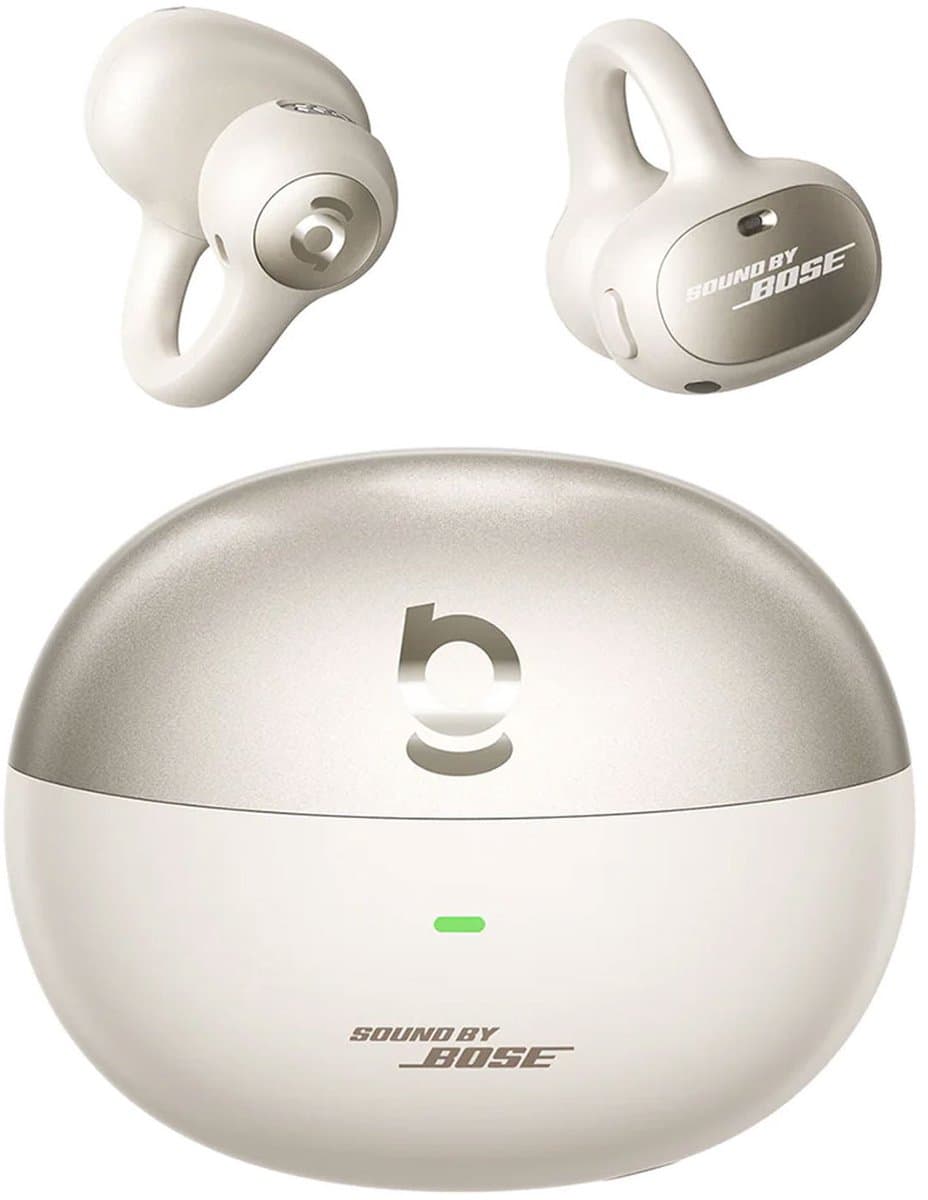 Baseus Open-Ear Clip-On Draadloze Bluetooth Oordopjes - Inspire XC1 Earbuds - Sound by Bose - IP66 Waterbestendig - Sporten & Hardlopen - Wit — afbeelding 1