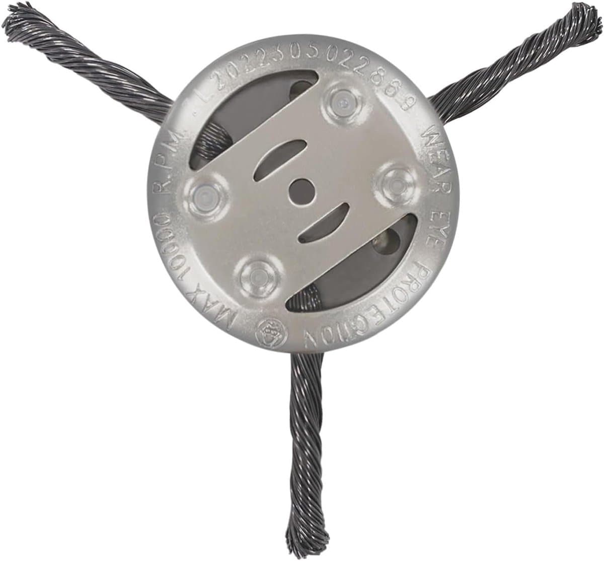 SnelShoppen - Professionele Grasmaaier Cutter - Onkruidborstel voor Elektrische Grasmaaier - Stalen Draad Borstelkop - 3 Snijkoppen - 150 mm Diameter — afbeelding 1