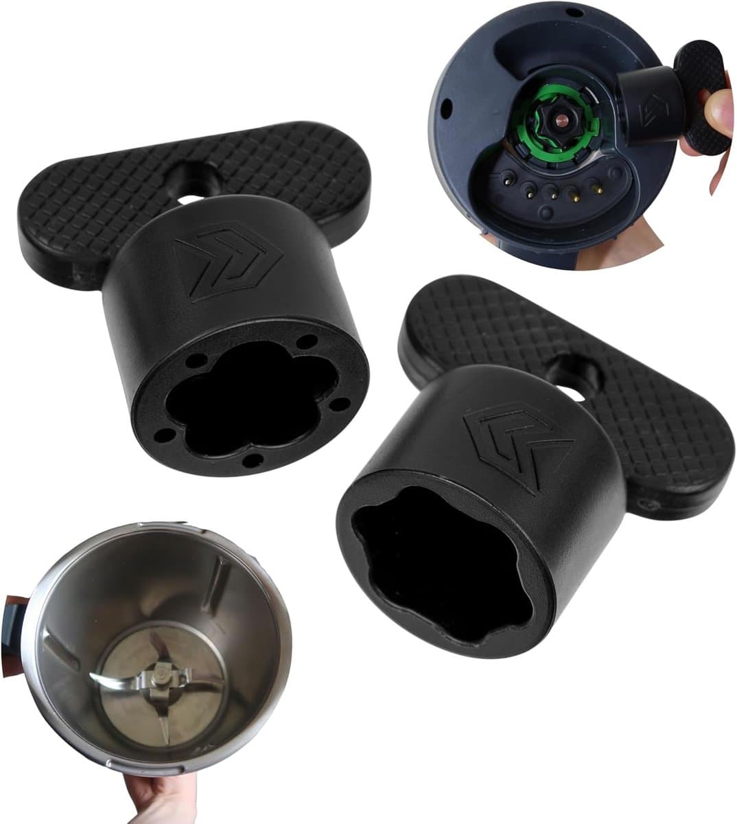 Deegbloem voor keukenmachine - 2 versies - compatibel met Thermomix en Monsieur Cuisine - eenvoudig deeg losmaken - ShopVlot — afbeelding 1