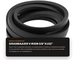 Dailygoods- V-riem 5/8''x152'' - Compatibel met Scag/Husqvarna - Duurzaam materiaal - Slijtvast - Stabiliteit - Verbeterde werking - Grasmaaierriem