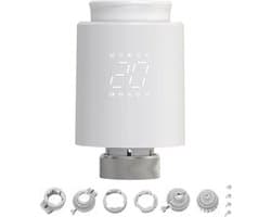 Slimme Thermostaat - Radiator Klep - Energie Besparen - Week Programmering - 7 Dagen - Wit