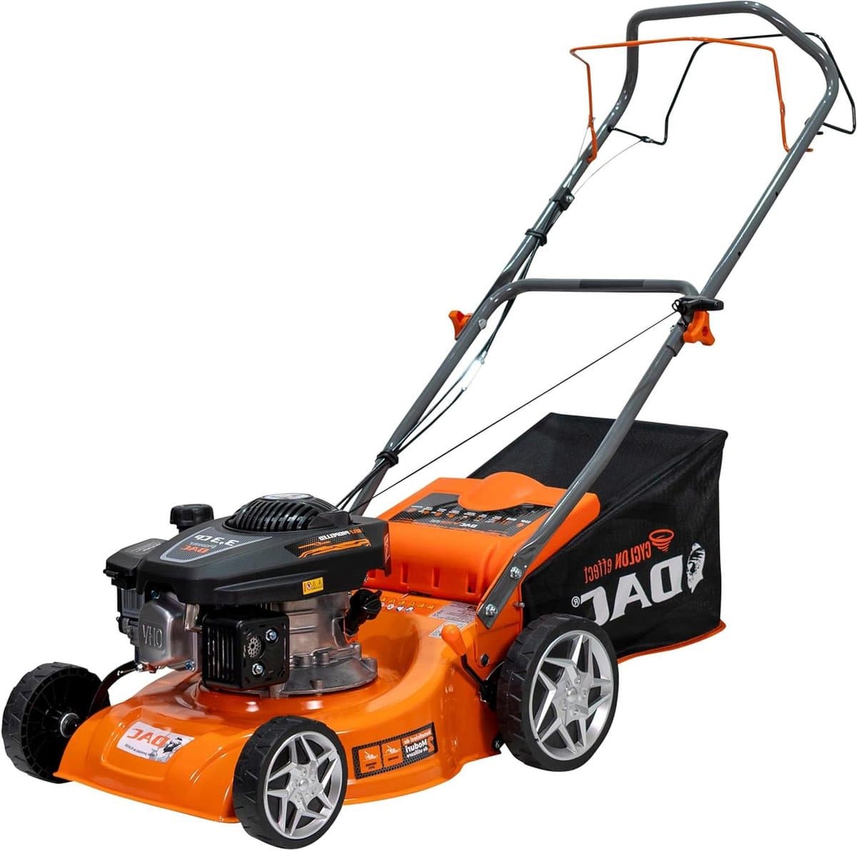 Zelfrijdende Grasmaaier - Motor Grasmaaier - Gazon Onderhoud - Zelfrijdend Systeem - 40 cm Maaibreedte - Oranje — afbeelding 1