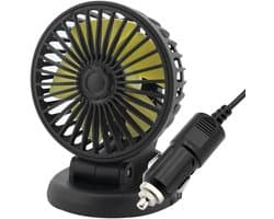 Draagbare elektrische autoventilator van 12V, voor voor in de auto als een twee-in-één ventilator Geschikt voor koeling en ontwaseming.