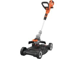 QORA® Kantenmaaier - Grasmaaier - Accugrasmaaier - Zwart/Oranje - 110cm x 39cm x 19cm