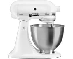 Keukenmachine - Mixer Keuken - Bakken en Koken - Robuust metalen design - 43 L - Porselein White