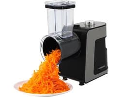 Elektrische Groentesnijder - Keukenmachine Raspen - Snel Groenten Snijden - 1000W Krachtige Motor - 10 Messen Inbegrepen - Zwart