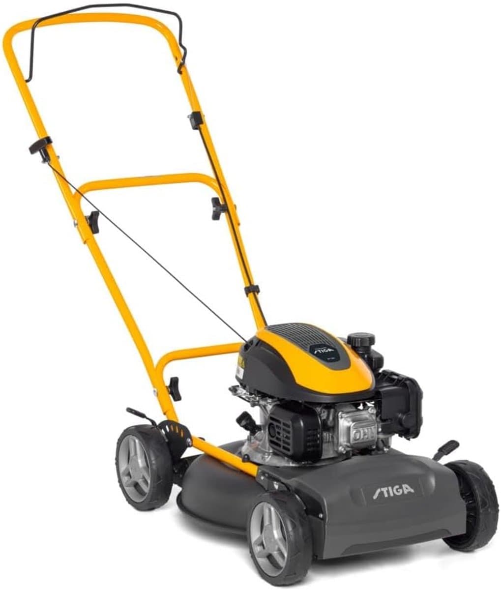 Mulchgrasmaaier - Handgrasmaaier Benzine - Gazon Onderhoud - Zonder Aandrijving - 45 cm Maaibreedte - Metaal — afbeelding 1