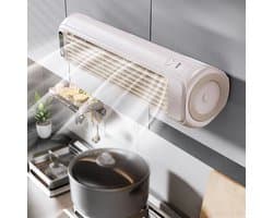 KZQ Mini Draagbare Luchtkoeler Met Digitaal Display Stil Oplaadbaar Voor Slaapkamer Kantoor En Kamperen Abrikooswit