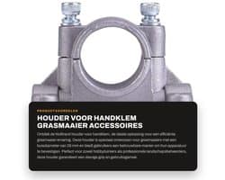 Dailygoods- Houder - Handklem - Grasmaaier - Buis - 28 mm - Duurzaam - Grasmaaierhouder