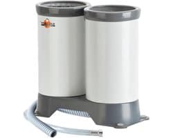 Glazen Spoelapparaat - Spoelboy Glasreiniger - Efficiënt Glazen Wassen - Draagbaar Klein Model - 325 cm - Grijs
