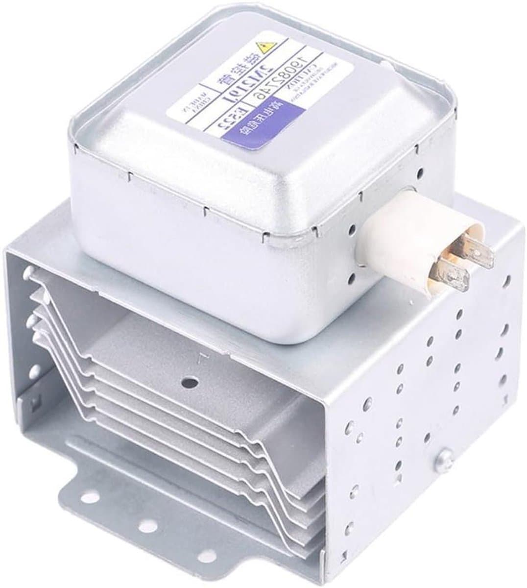 Magnetron Onderdeel - Reserveonderdeel Oven - Apparaat Repareren - Metalen Constructie - 15 x 15 x 15 cm - Zilver — afbeelding 1