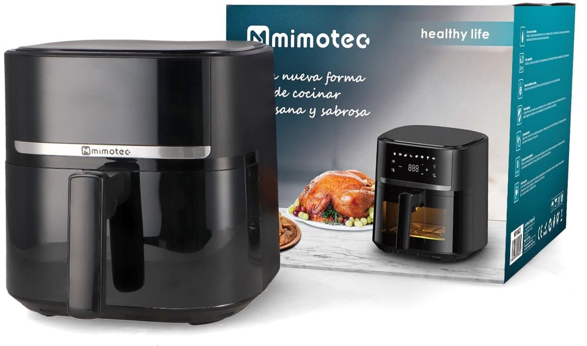 SnelShoppen - Luchtfriteuse Airfryer 5,7L, Digitale Touchscreen, 1700W, 8 Voorgeprogrammeerde Menu's, Instelbare Timer, Gezond Koken zonder Olie, Temp — afbeelding 1