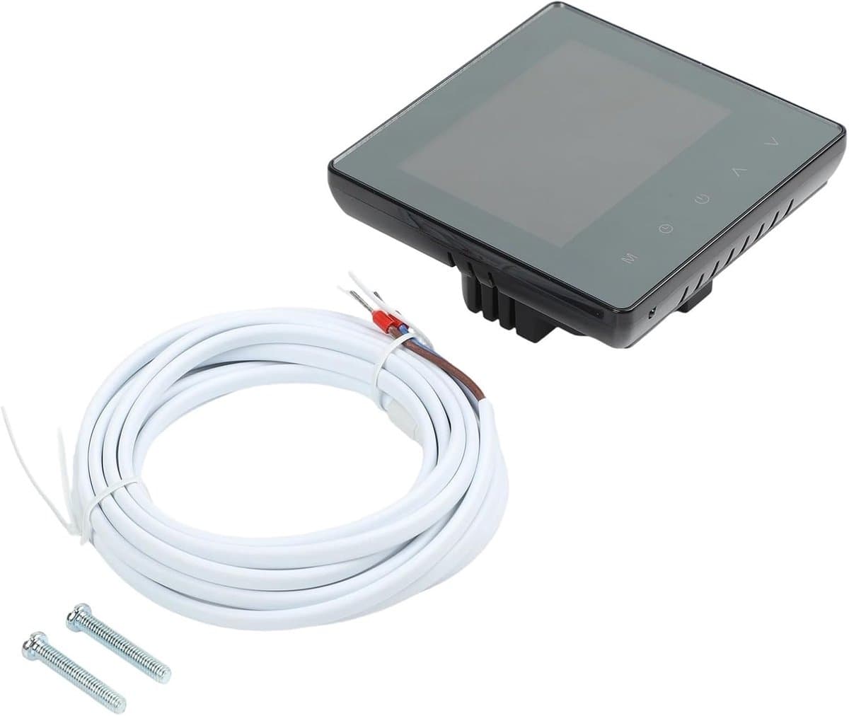 Slimme Thermostaat - Vloerverwarming Bediening - Comfort Maximaliseren - App Bediening - 15 x 5 cm - Zwart — afbeelding 1