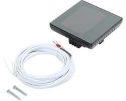 Slimme Thermostaat - Vloerverwarming Bediening - Comfort Maximaliseren - App Bediening - 15 x 5 cm - Zwart