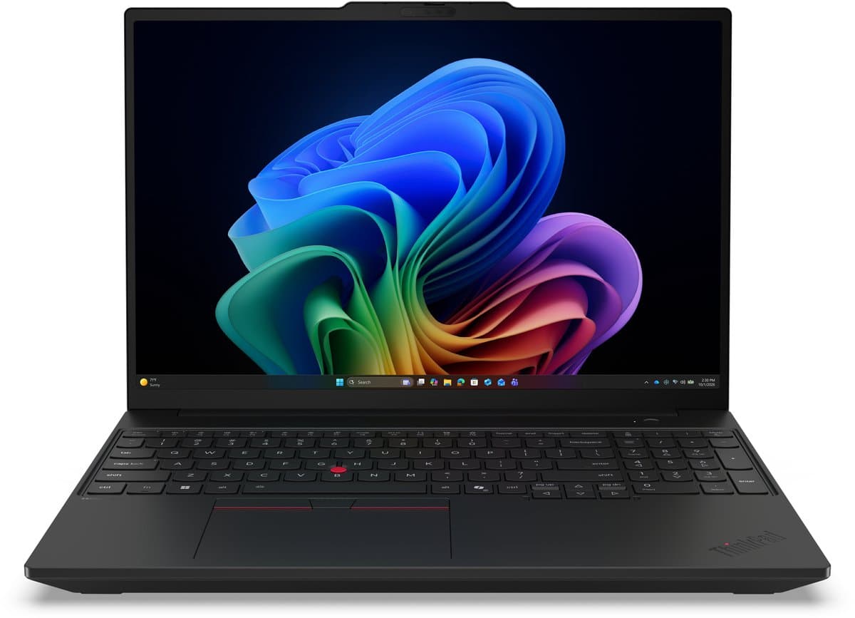 Lenovo ThinkPad T16 Gen 5 (Intel) Copilot+ PC Intel Core Ultra 5 325 Laptop 40,6 cm (16") WUXGA 16 GB LPDDR5x-SDRAM 512 GB SSD Wi-Fi 7 (802.11be) Windows 11 Pro Engels Zwart — afbeelding 1
