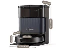 Lubluelu S1000 Set-Robotstofzuiger–Alles-in-één Multifunctioneel Dockingstation - Robot Stofzuigers met Dweilfunctie - 16000Pa Krachtig Zuigkracht – Ideaal voor dierenharen