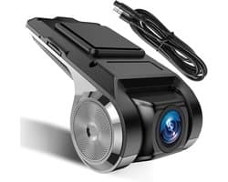 SnelShoppen - HD 1080P Auto DVR Camera met 32GB Kaart, Mini USB Dash Cam voor Android Autoradio, Nachtzicht, Loop Recording, ADAS, Automatische Opname