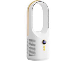 Bladeless Tafelventilator - Luchtverdeler USB - Persoonlijke Koeling - Stille Werking - 32 cm Hoog - Wit