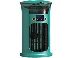 Ventilatoren Luchtkoeler - Mobiele luchtkoeler - Mini airco - Aircooler - Bladloze ventilator - Stil - 880ml watertank - Met LED verlichting - Voor bureau en slaapkamer - Geel