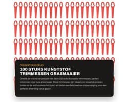 Dailygoods- Trimmessen 100 Stuks - Kunststof - Waterdicht - Nauwkeurig Trimmen - Lichtgewicht - Duurzaam en Slijtvast - Maaimes