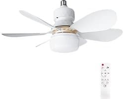 VITO Fanlux-A6 - Plafondventilator met LED Lamp 12W - 42cm - 1020lm - CCT 3000K/4500K/6500K - Wit - Met Afstandsbediening