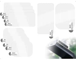 SnelShoppen - Pack van 8 Stickers voor Dashcam, Transparante Hechtingspads voor Voorruiten, Antistatische Folies voor Auto's