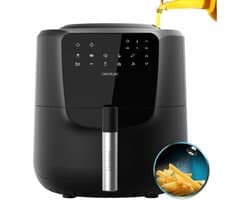 Cecotec Heißluftfritteuse Cecofry Rain. 5,5 l, integrierte Ölbrause, 7 Stufen, fortschrittliche Technologie, 1550 W, Touchpanel.