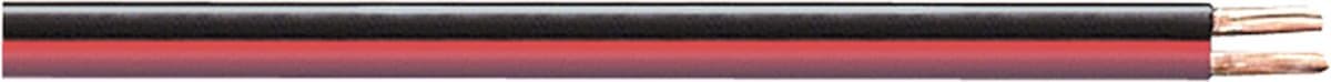 Luidspreker kabel (CCA) - 2x 2,50mm² / rood/zwart - 25 meter — afbeelding 1