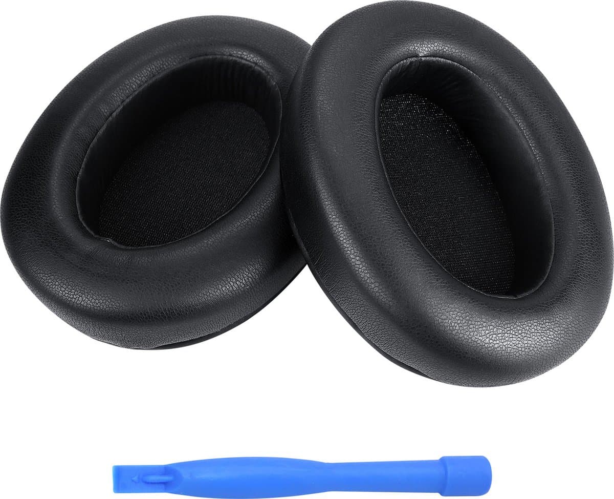 Vervangende Oorkussens voor Sony WH-XB910N Noise Cancelling Hoofdtelefoons van MMOBIEL – Memory Foam en Protein PU Koptelefoon Oorkussens - Noise Isolation Earpads – Zwart — afbeelding 1