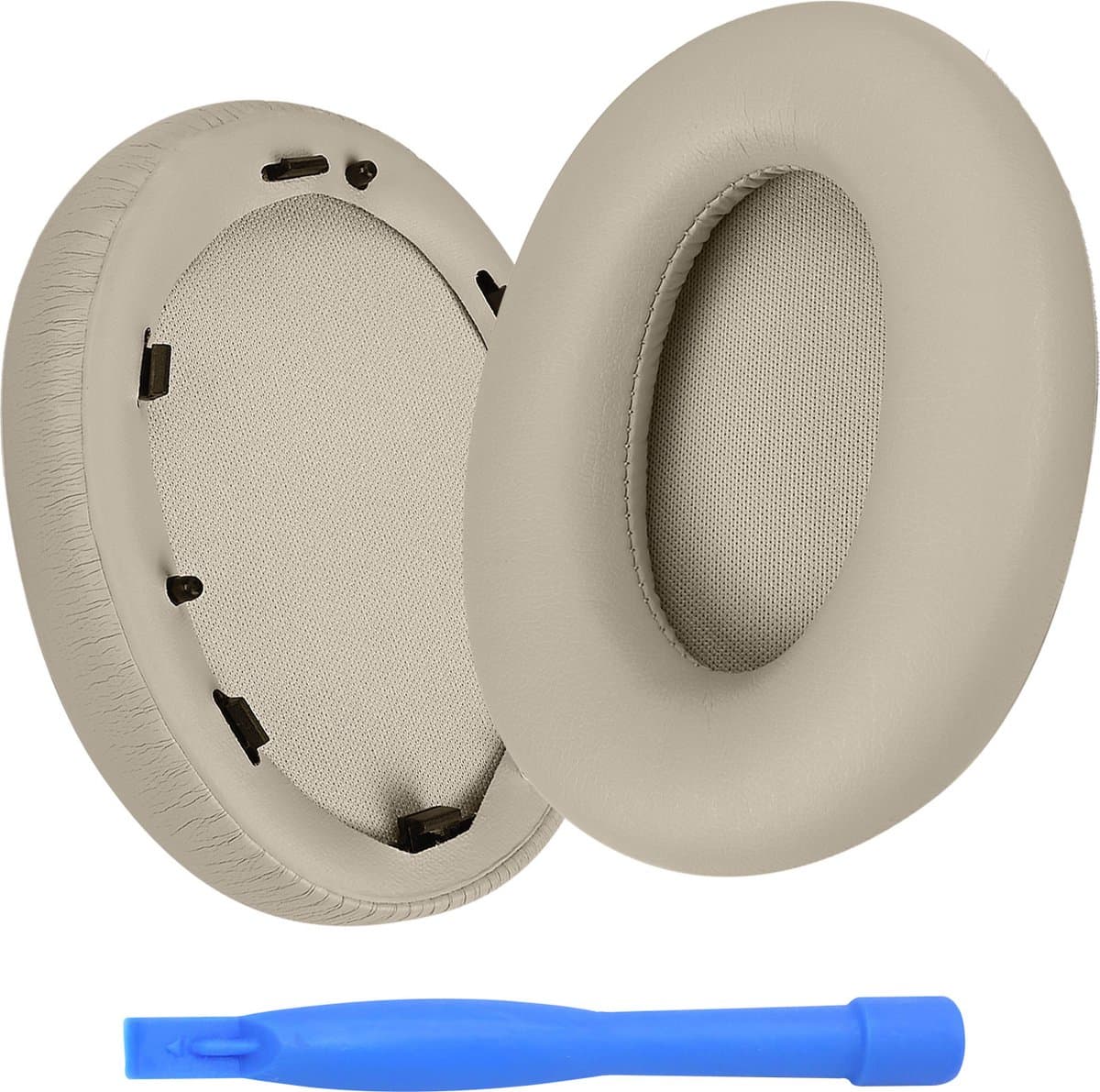 Vervangende Oorkussens voor Sony WH-1000XM3 Noise Cancelling Hoofdtelefoon van MMOBIEL - Memory Foam en Protein PU Koptelefoon Oorkussens - Noise Isolation Earpads – Bruin — afbeelding 1