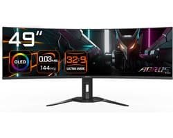 Gigabyte AORUS CO49DQ - Curved OLED Ultrawide Gaming Monitor - 144Hz - 49 inch
