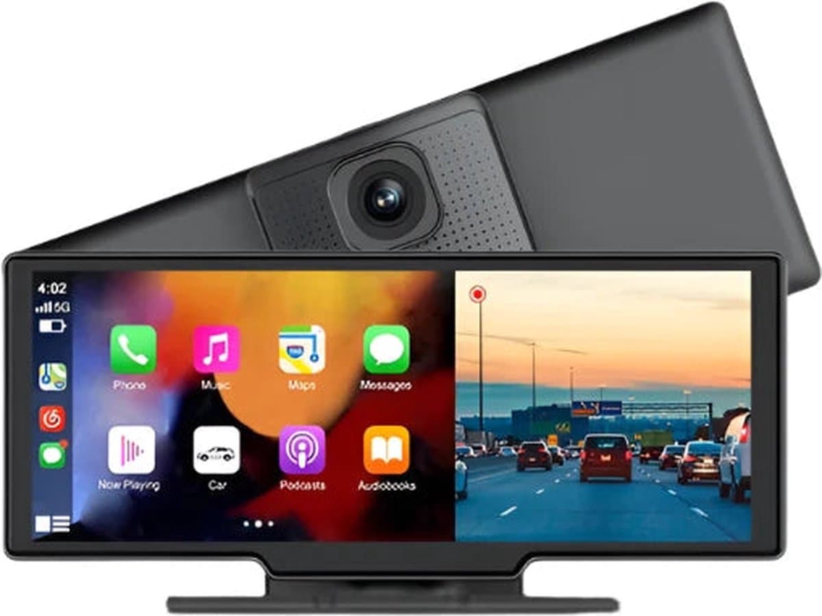 Junsun - CZ12 - Dashcam voor Auto - WiFi - Dashcams - FullHD video - Wifi - Super compact - Parkeermodus - 16:9 - 10.26 inch Scherm - Automatische DVR - Zwart — afbeelding 1