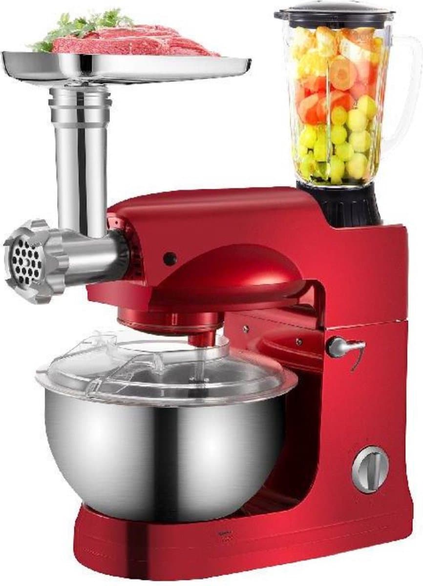 Bolture Foodprocessor - Multifunctionele Keukenmachine - 4-in-1 Krachtige Foodprocessor - Foodprocessor met Accessoires - 1000W — afbeelding 1