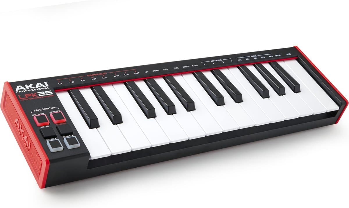 Akai Professional LPK25 - USB MIDI-Keyboardcontroller met 25 Responsieve Synth-Toetsen voor Mac en PC, Arpeggiator en Muziekproductiesoftware — afbeelding 1