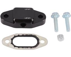 Omslagdeksel voor de oliekoeler van de motor, gemaakt van aluminiumlegering, geschikt voor de derde en vierde generatie 4.8L, 5.3L, 5.7L, 6.0L en 6.2L motoren met 2 NPT-interfaces.