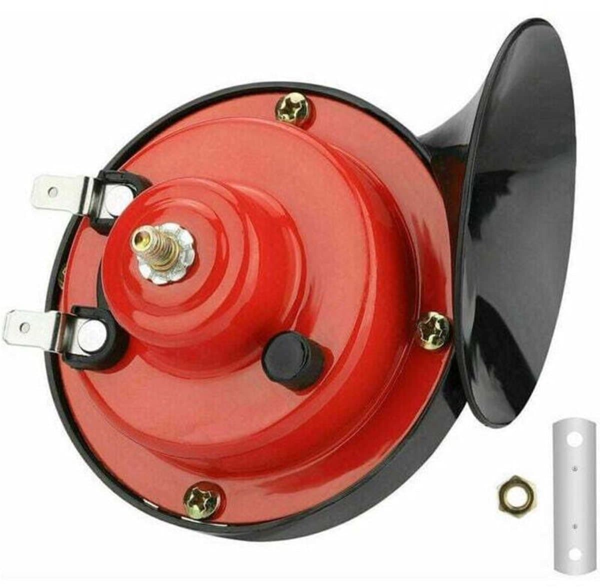 Overige autoaccessoires, 12V 300dB waterdichte treinhoorn, geschikt voor motorfietsen, vrachtwagens, treinen, schepen, auto's, SUV's - Rood - — afbeelding 1