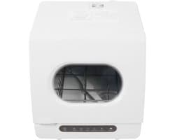 Mini Vaatwasser - Tafelmodel Afwasser - Snel Servies Reinigen - 5 Programma's - 45x45x43cm - Wit