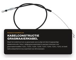 Dailygoods- Kabelconstructie 99-6837 - Duurzame Grasmaaierkabel - Geschikt voor Modellen 71221/71223/71225 - Slijtvaste Materialen - Hoge Prestaties - Nauwkeurige Compatibiliteit