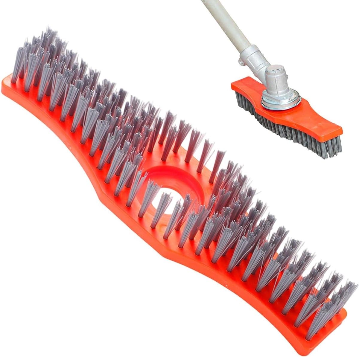 Grasmaaier Reiniger - Schrobborstel Dek - Terras Tuin Vegen - Bespaart 65% Tijd - 29.5x4.7cm - Zwart — afbeelding 1