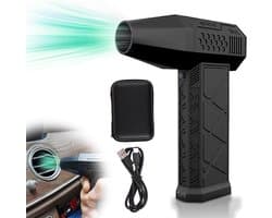 Mini Jet Fan - Elektrische Bladblazer - Apparaten Reinigen - Magnetisch Mondstuk - 130.000 RPM - Zwart