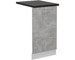 Vaatwasserpaneel 45 cm R-Line Betonlook Antraciet Onderkast Keuken