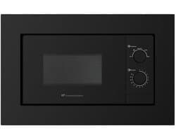 Inbouw Magnetron Zwart 20 Liter - Compacte Oven voor Inbouwmontage