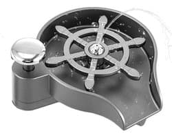 Flessenwasser Gootsteen - Kopjes Spoelstation - Snel Glazen Reinigen - Duurzame RVS Constructie - 80 cm Slang - Grijs