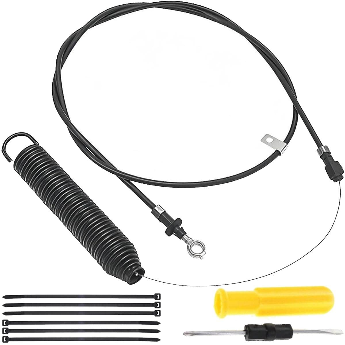 Dailygoods- Stuurkabel GY22387 - Voor John Deere 100-serie - Lengte 196,5 cm - Geschikt voor grasmaaiers - Onderdeelnummer PC10441 - PC11755 - PC12155 - Kabel — afbeelding 1