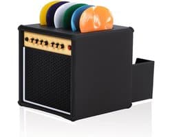 Gitaar Plectrumhouder - Plectrum Box - Met Lade - Plectrum Organizer - Vintage Versterker Design - Display Case - Geschikt voor 6 Plectrums - Opbergdoosje Voor Gitaristen En Muziekliefhebbers - Zwart