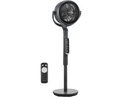 Staande Ventilator - Vloerventilator - Ruimte Koelen - 15 Snelheden - 78-110 cm - Zwart